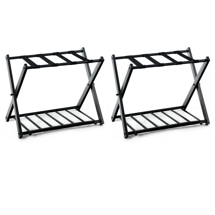Costway Folding Metal Luggage Rack & Reviews Wayfair Canada
